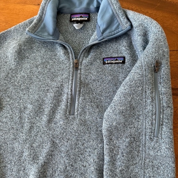 Patagonia Blue Better Quarter-Zip Knit Soft Sweater Size XS - Picture 3 of 5